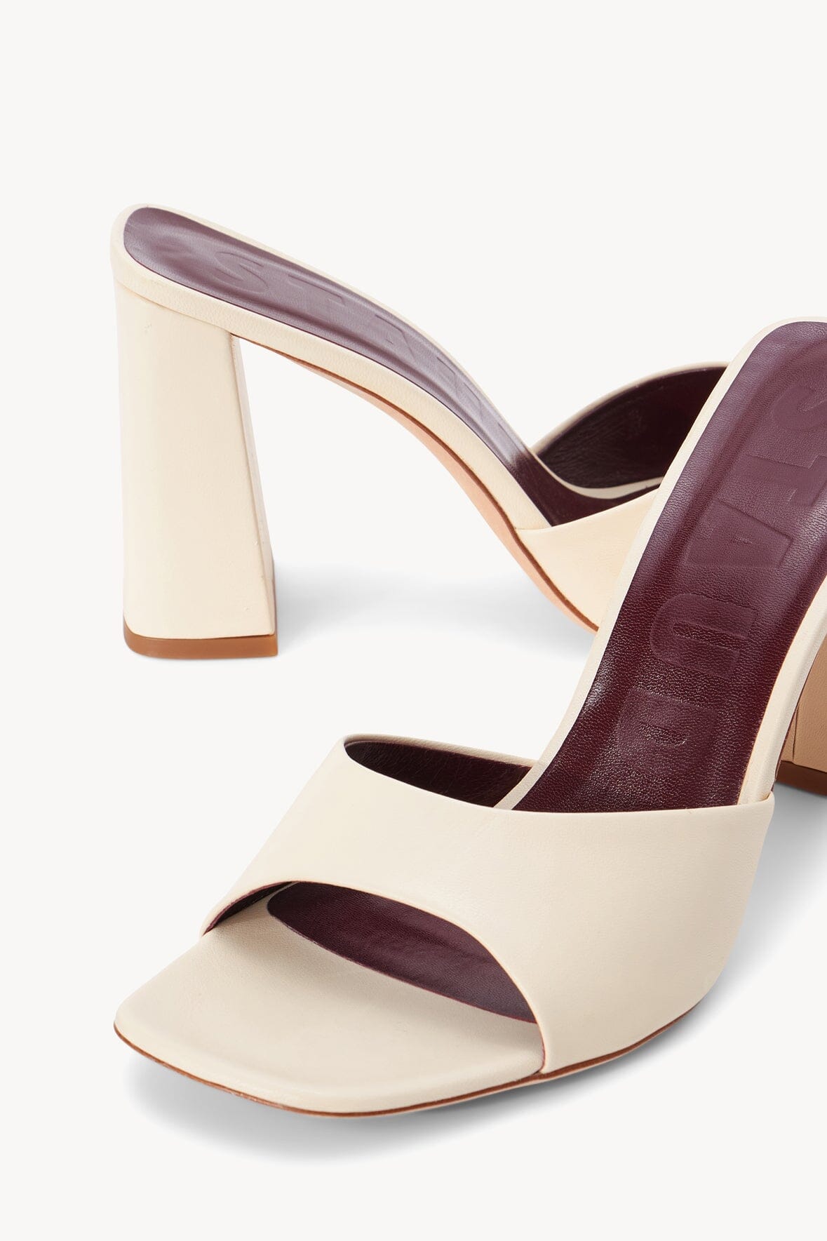 STAUD Shoes Sloane Heel Cream