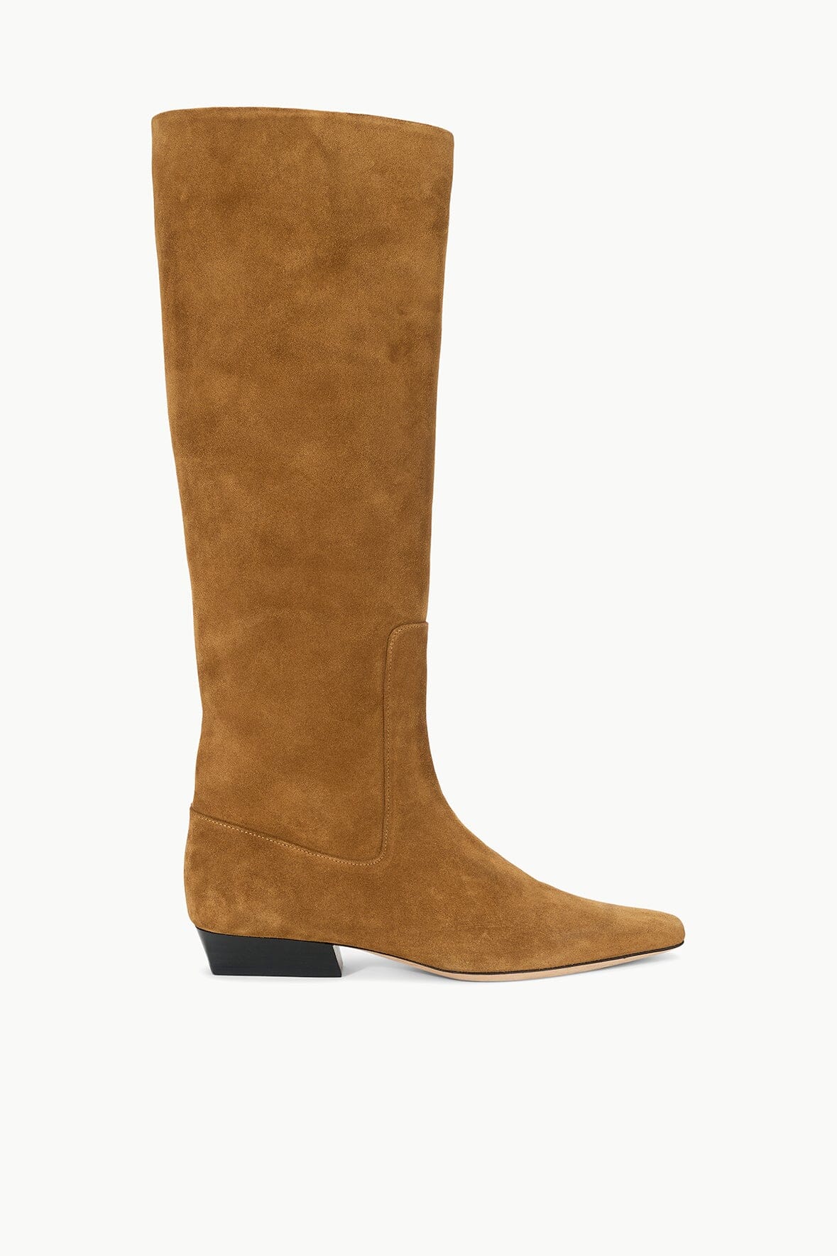 STAUD Shoes Wally Flat Boot Tan Suede