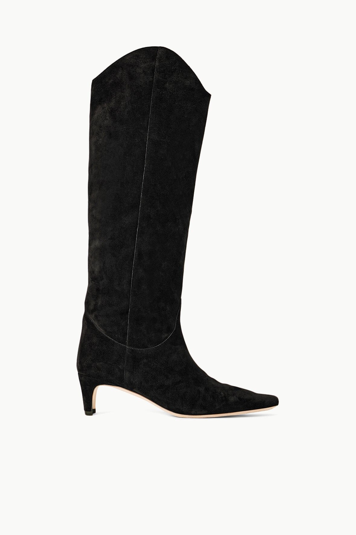 STAUD Shoes Western Wally Boot Black Suede