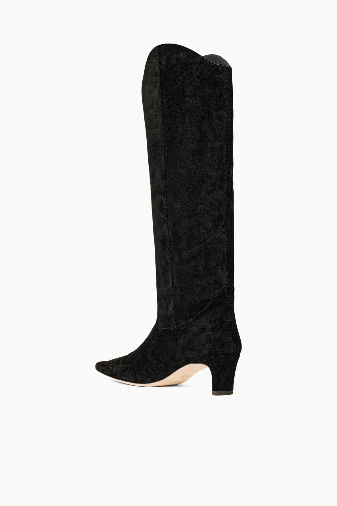 STAUD Shoes Western Wally Boot Black Suede