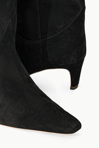 STAUD Shoes Western Wally Boot Black Suede