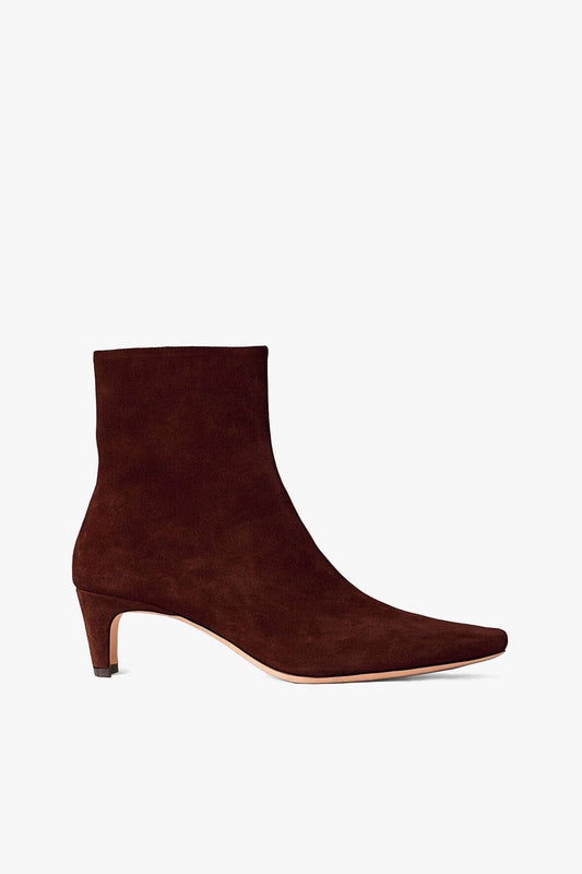 STAUD Shoes Wally Ankle Boot Mahogany Suede