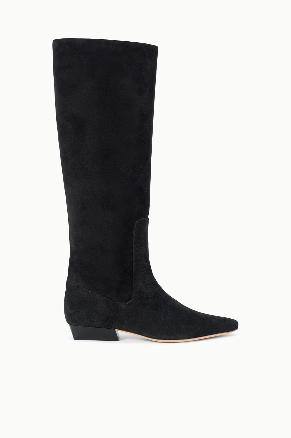 STAUD Shoes Wally Flat Boot Black Suede