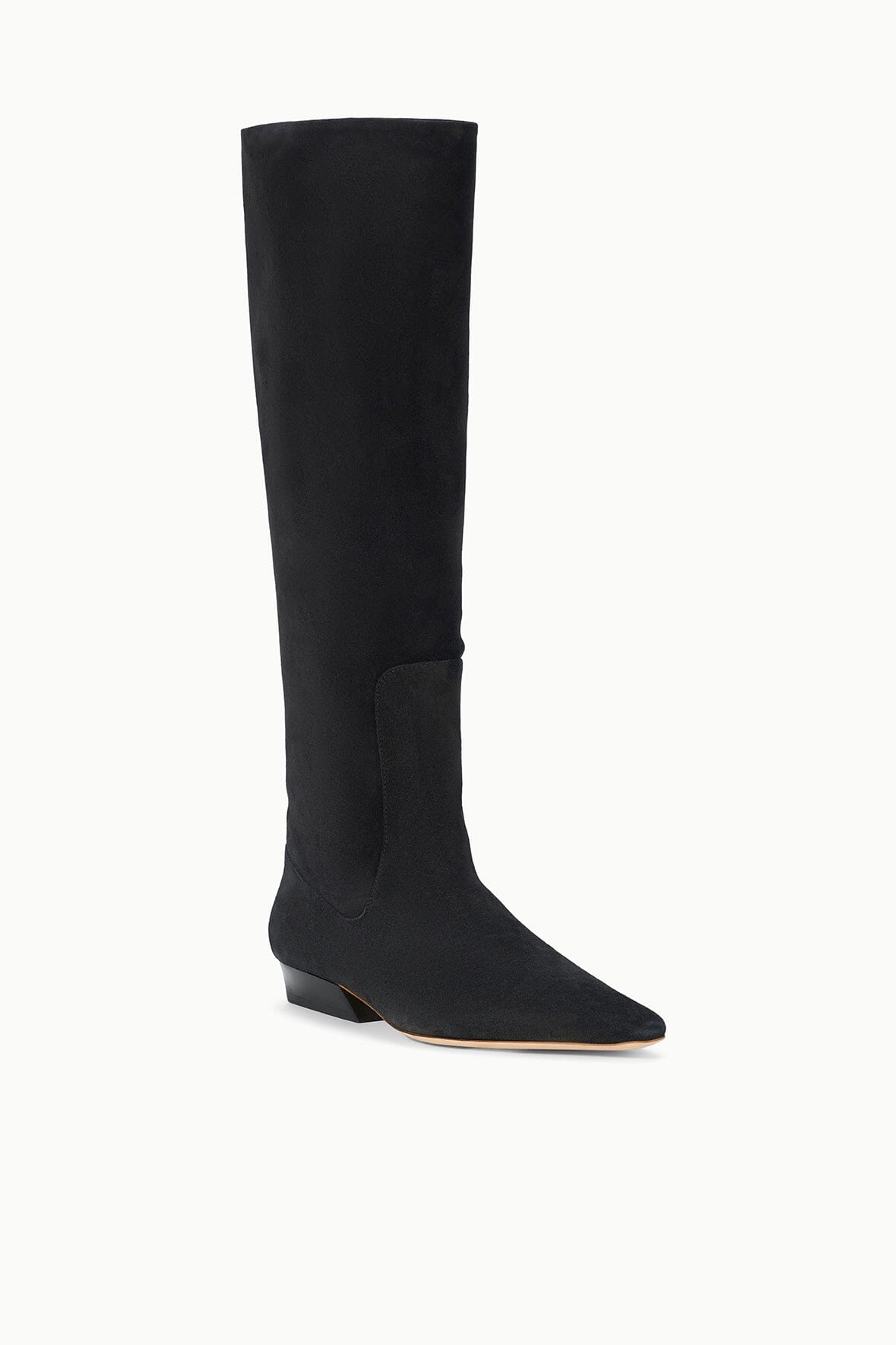 STAUD Shoes Wally Flat Boot Black Suede