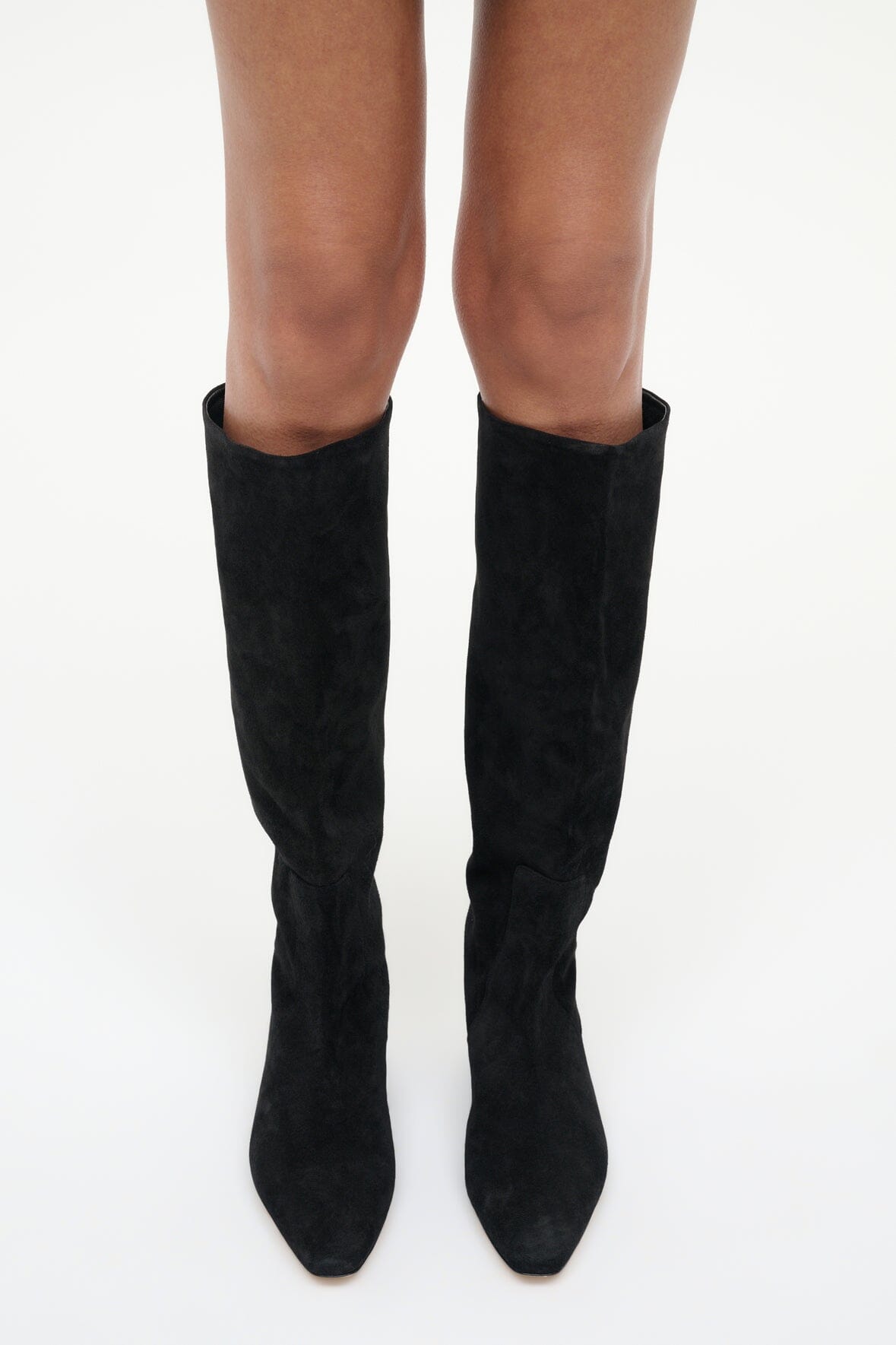 STAUD Shoes Wally Flat Boot Black Suede