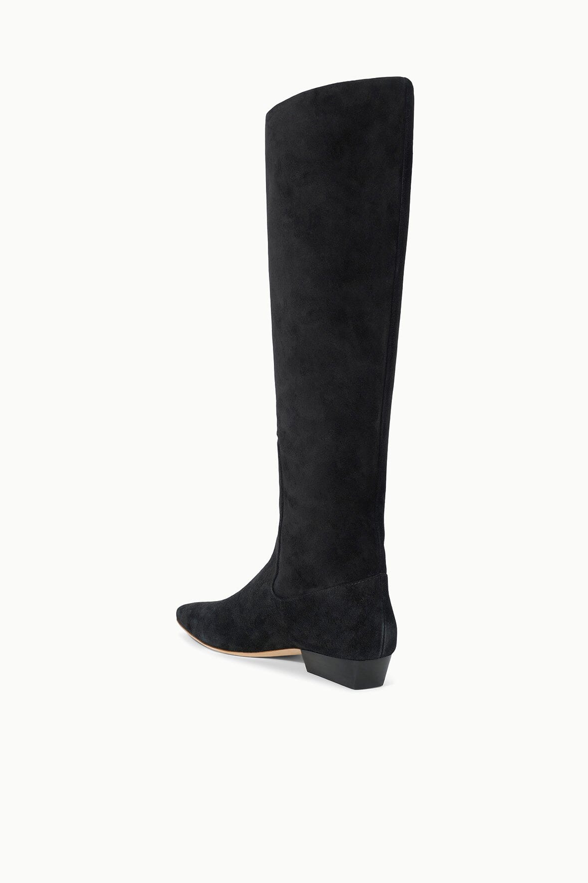 STAUD Shoes Wally Flat Boot Black Suede