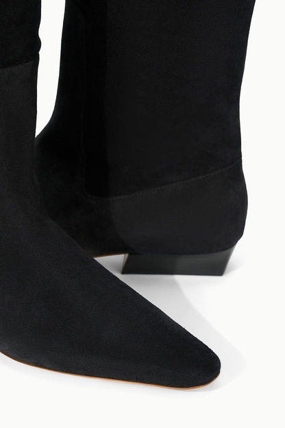 STAUD Shoes Wally Flat Boot Black Suede