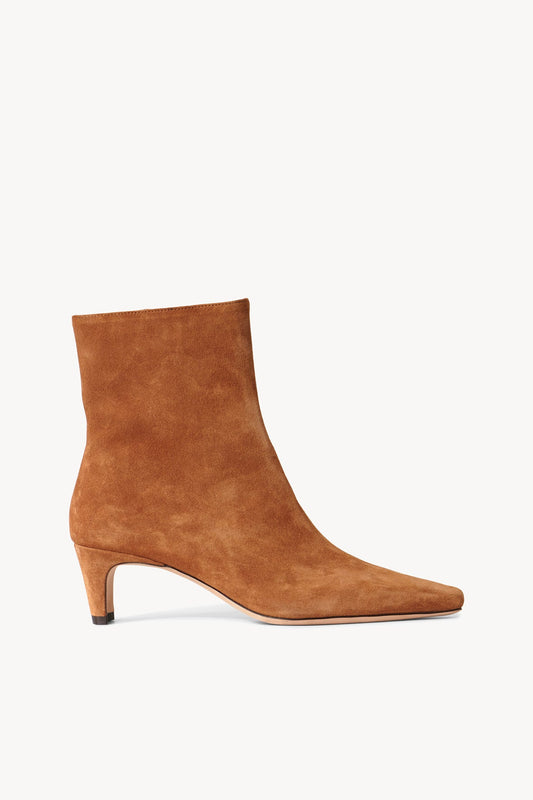 STAUD Shoes Wally Ankle Boot Tan Suede