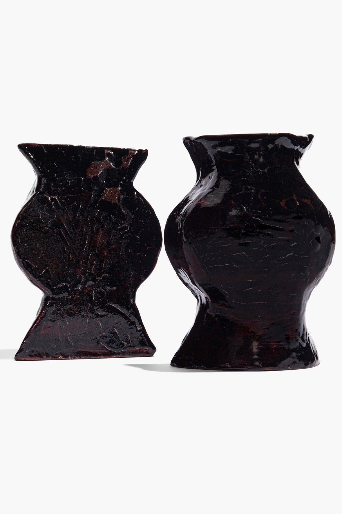 STAUD Home Ceramic Vase Bookends Black