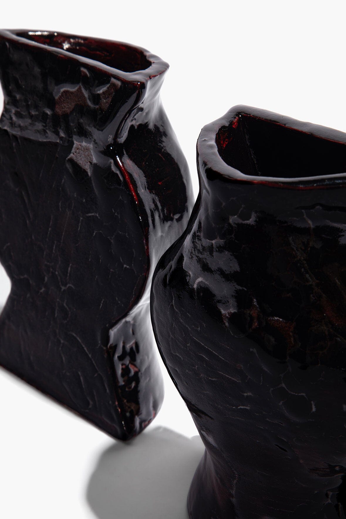 STAUD Home Ceramic Vase Bookends Black
