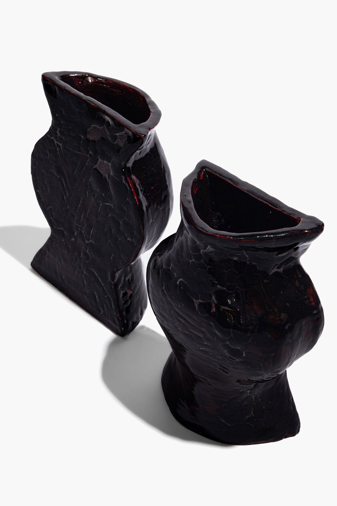 STAUD Home Ceramic Vase Bookends Black