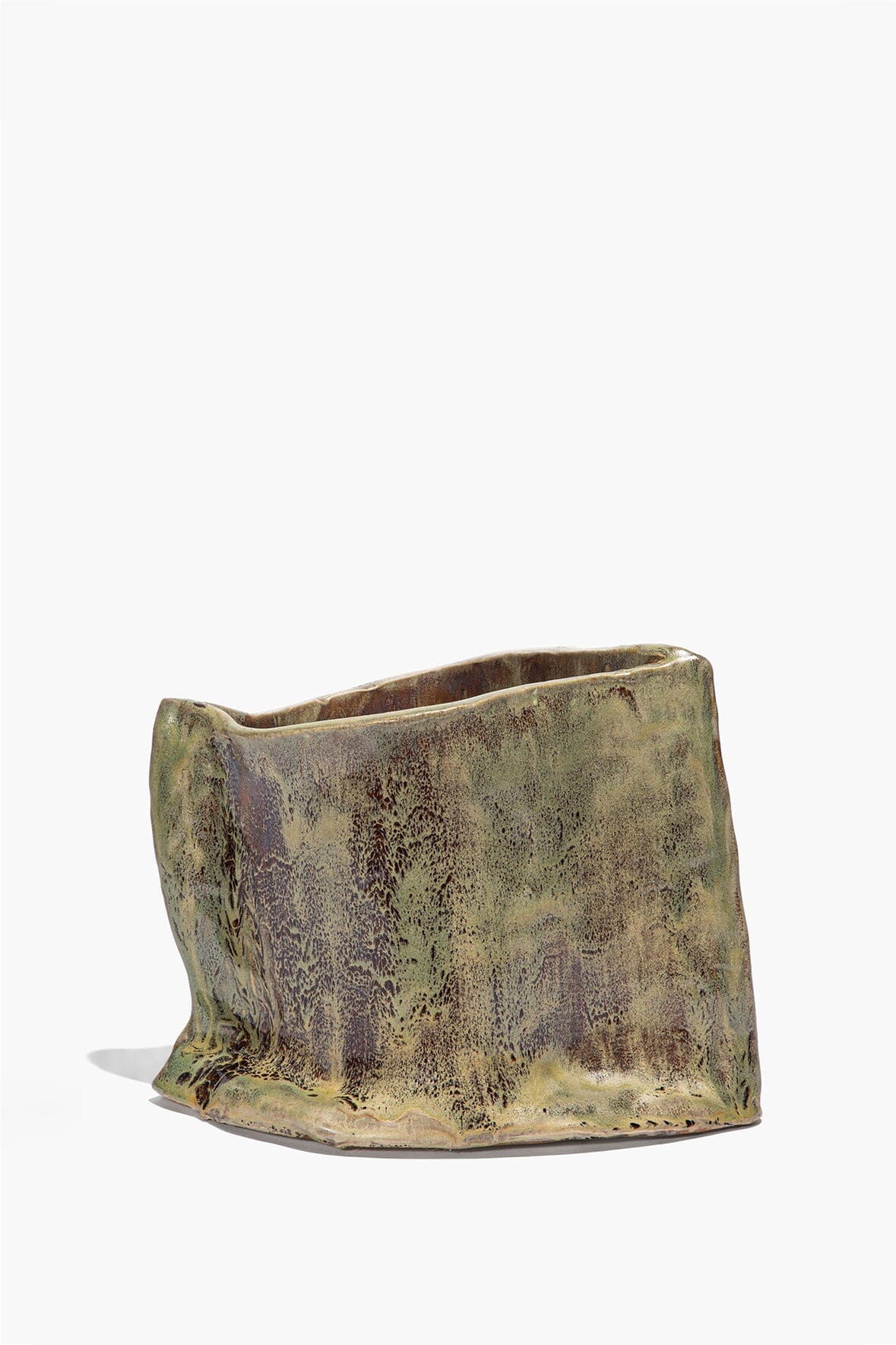 STAUD Home Ceramic Vase Snake Skin Glaze
