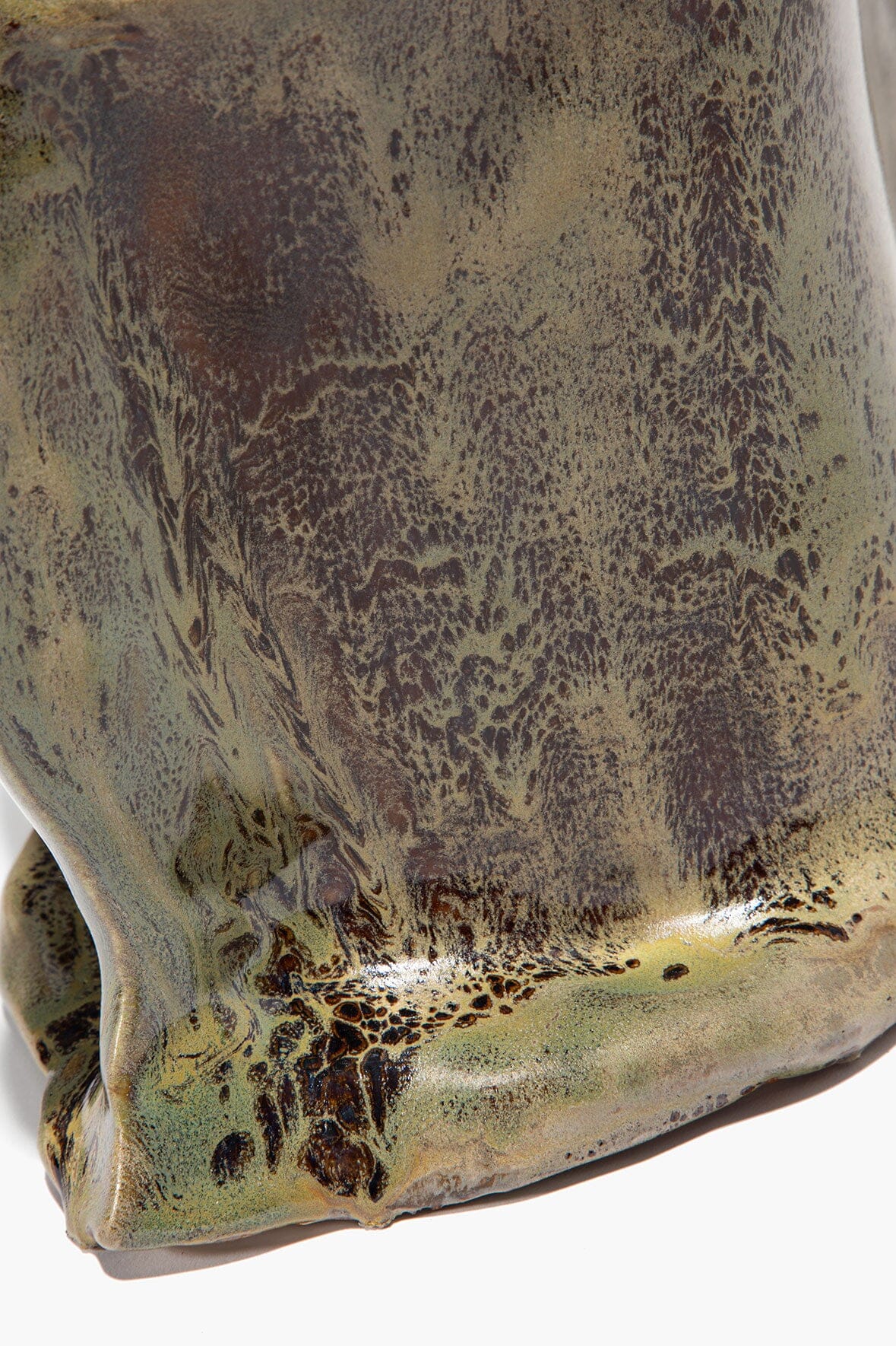 STAUD Home Ceramic Vase Snake Skin Glaze