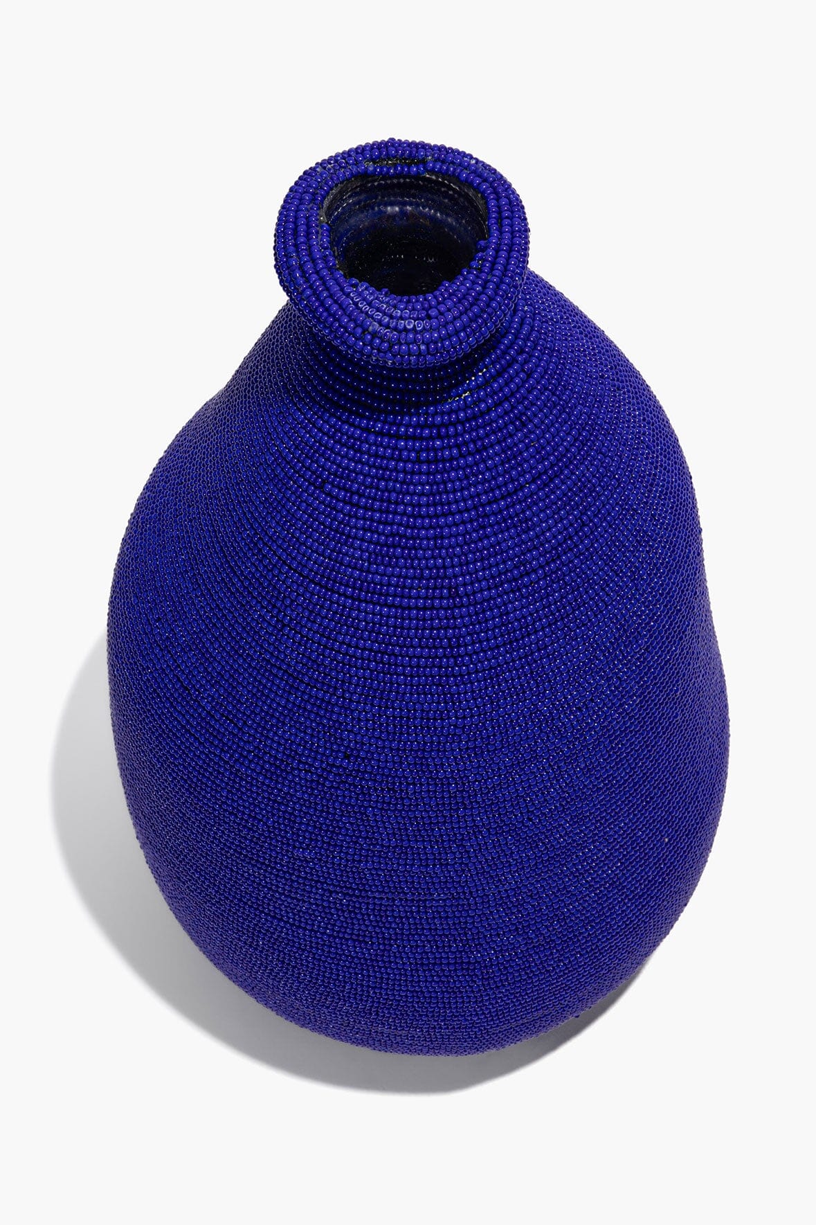 STAUD Home Beaded Vase Blue