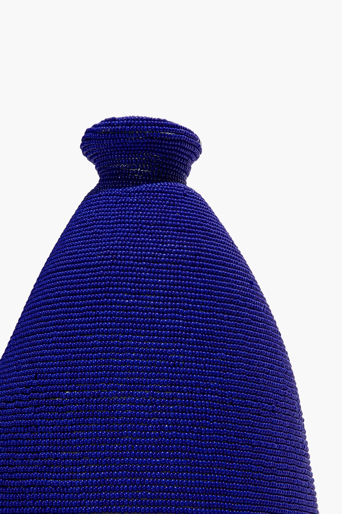 STAUD Home Beaded Vase Blue