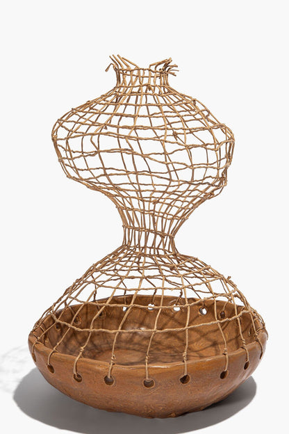 STAUD Home Organic Sculpture Ceramic Twine