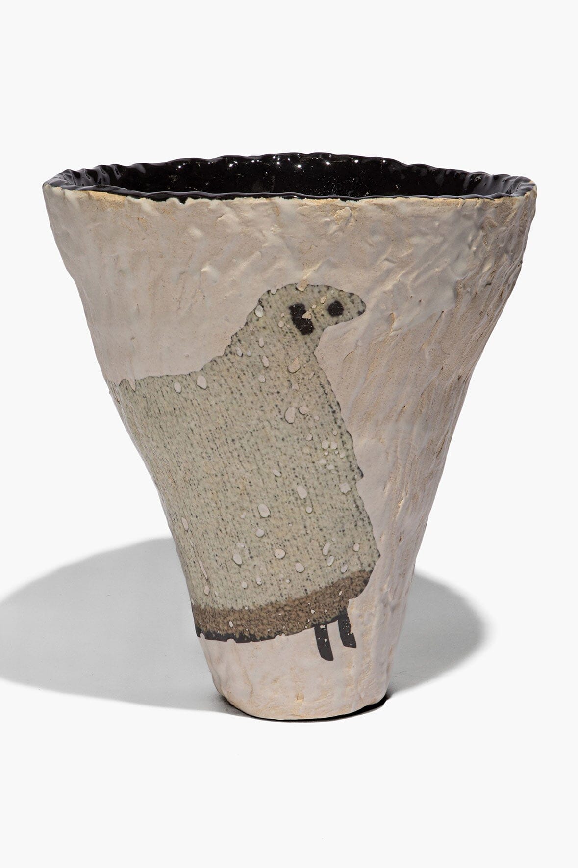 STAUD Home Ceramic Sheep Vase Cone