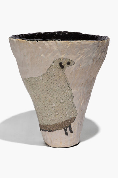 STAUD Home Ceramic Sheep Vase Cone