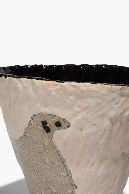 STAUD Home Ceramic Sheep Vase Cone