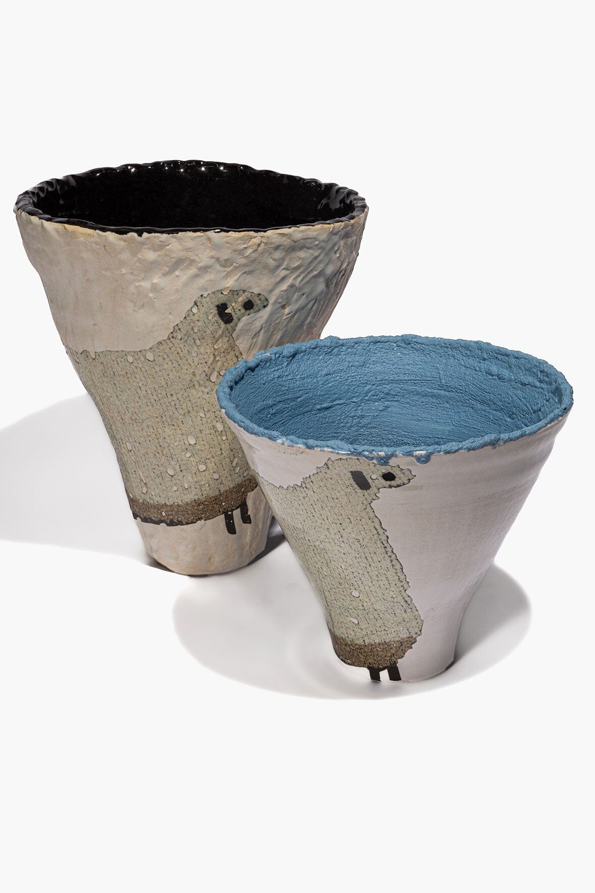 STAUD Home Ceramic Sheep Vase Cone