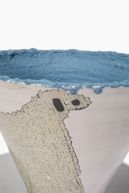 STAUD Home Ceramic Sheep Vase Wide