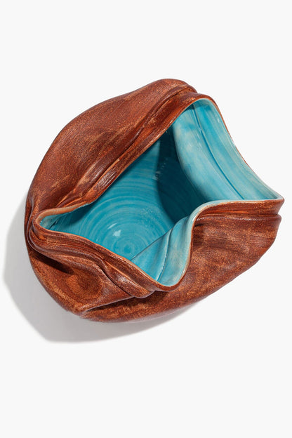 STAUD Home Sunken Vase Red Multi Glaze