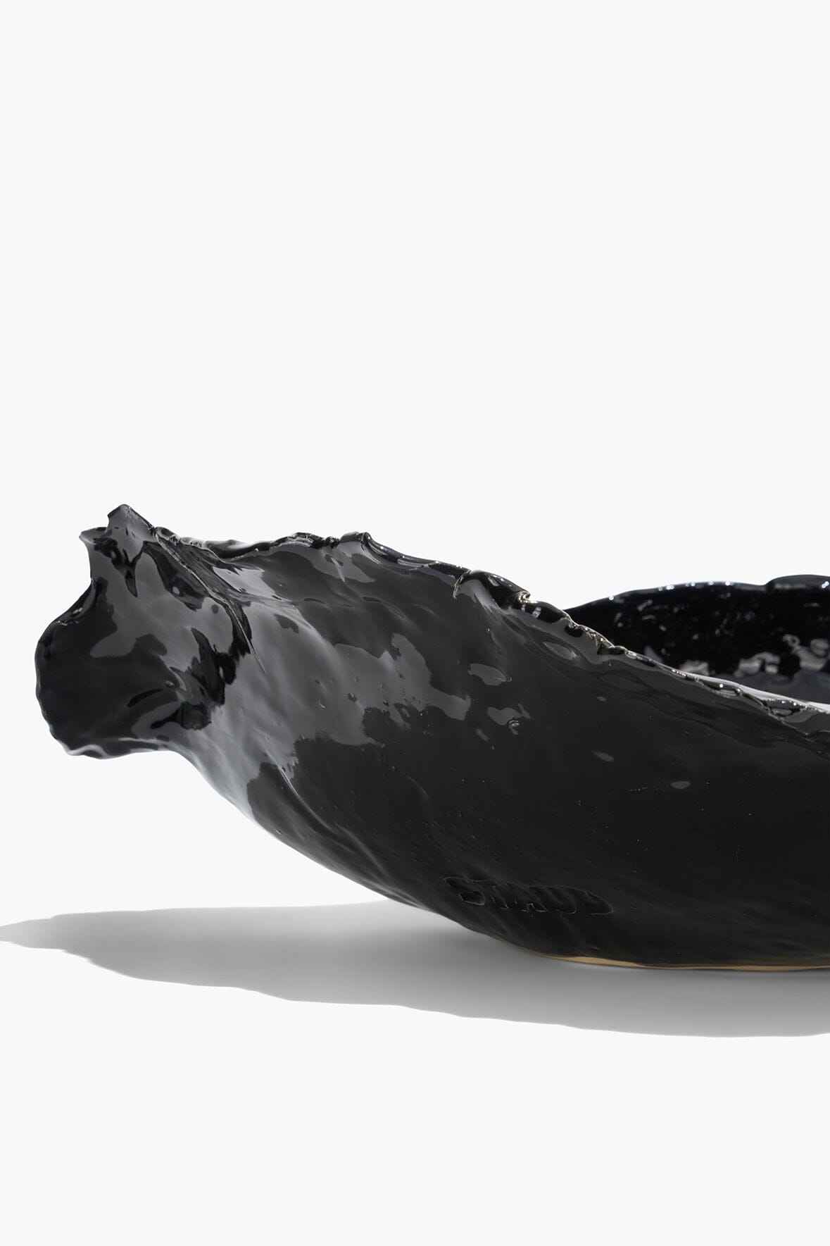STAUD Home Wavy Bowl Black Glaze