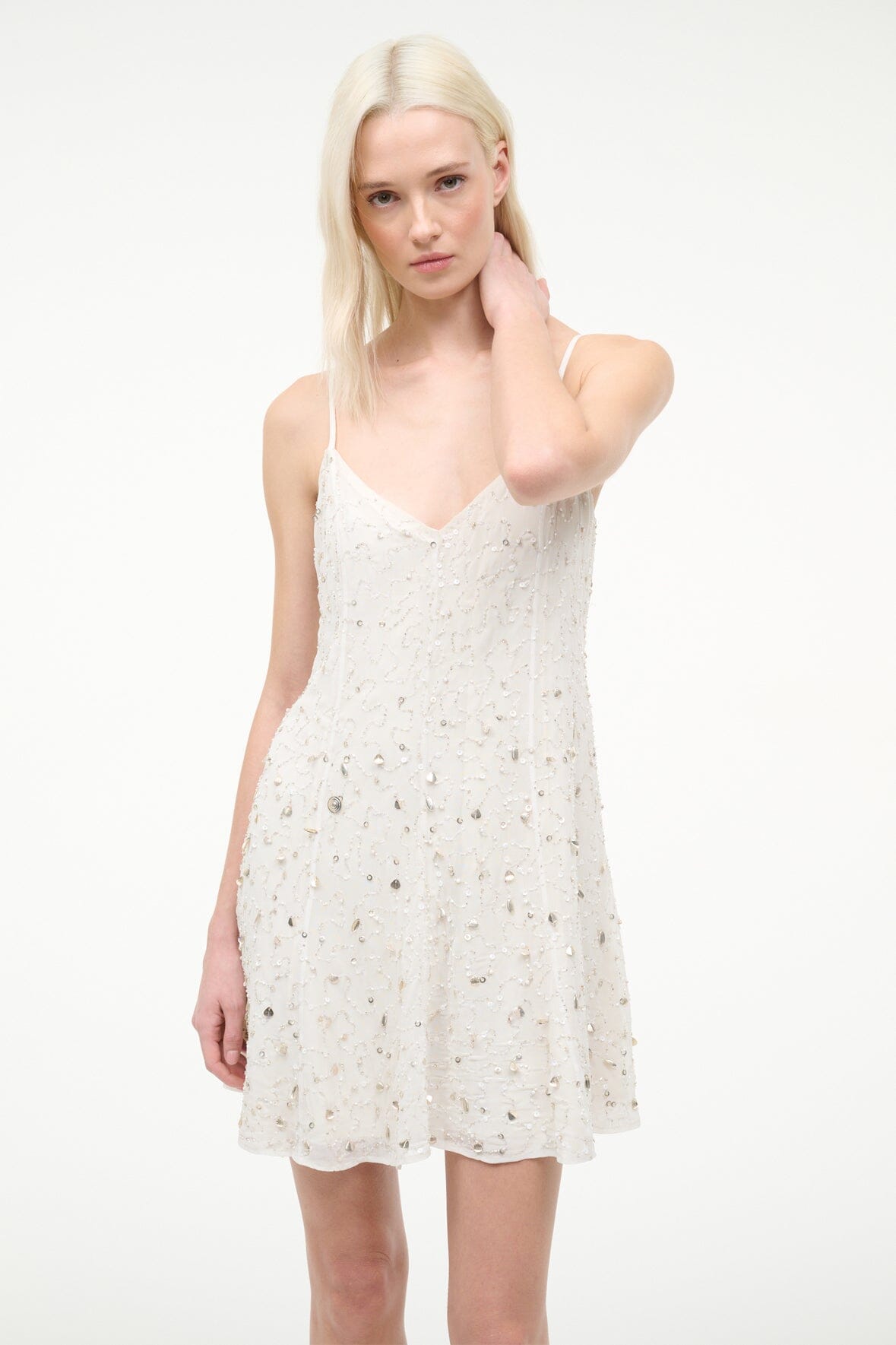 STAUD Sale Emily Dress Ivory