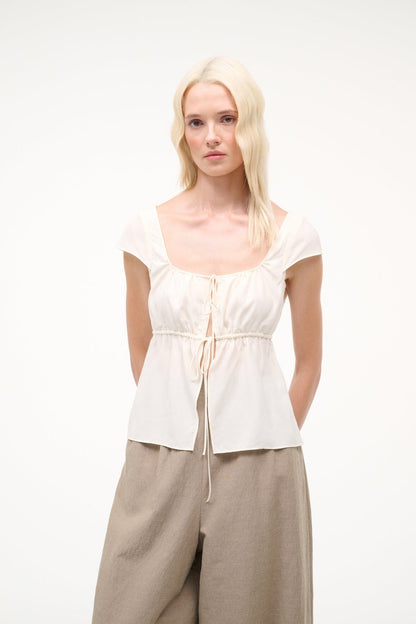 STAUD Sale Pomona Top Ivory
