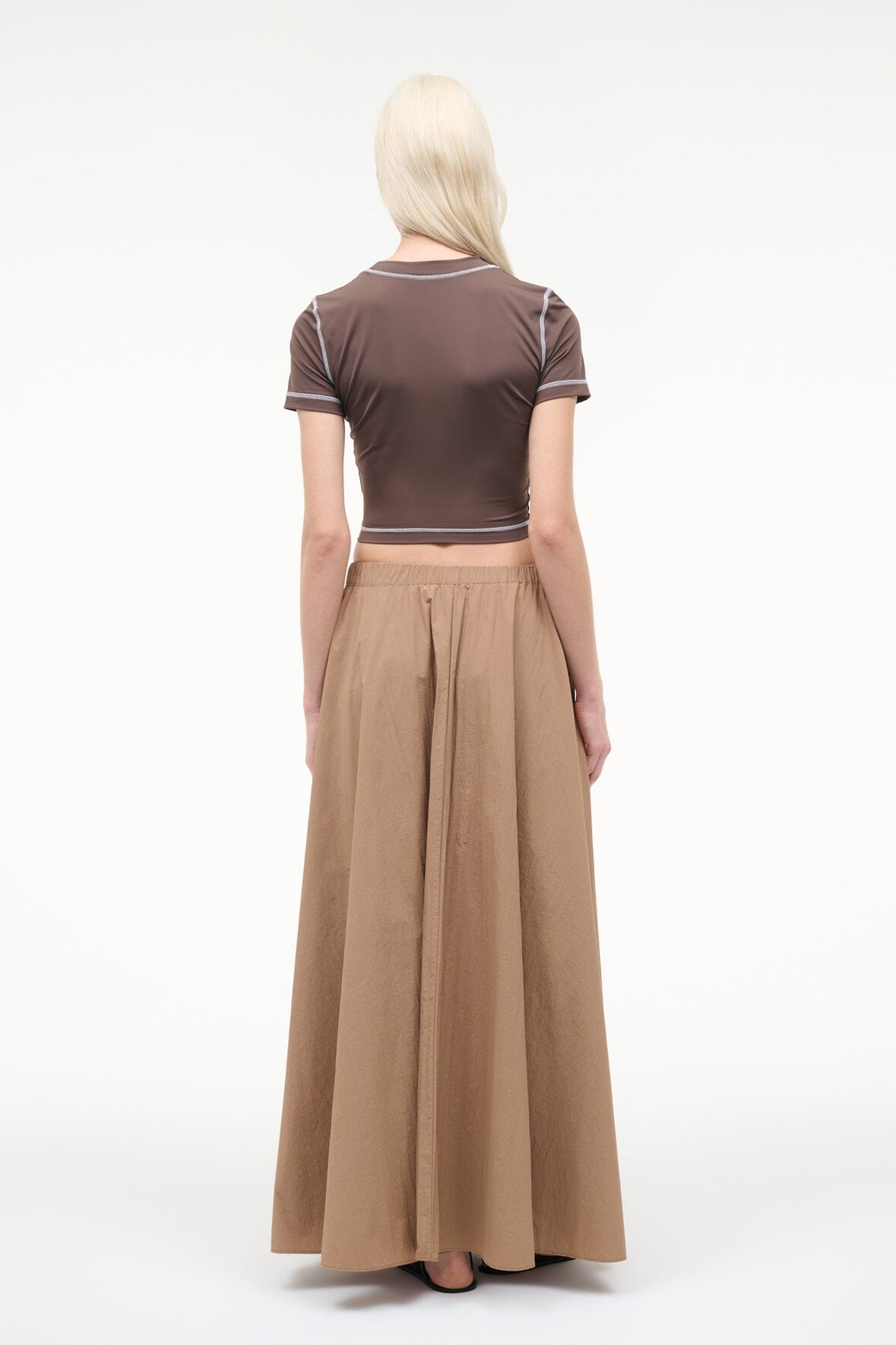 STAUD Sale Eden Maxi Skirt Desert