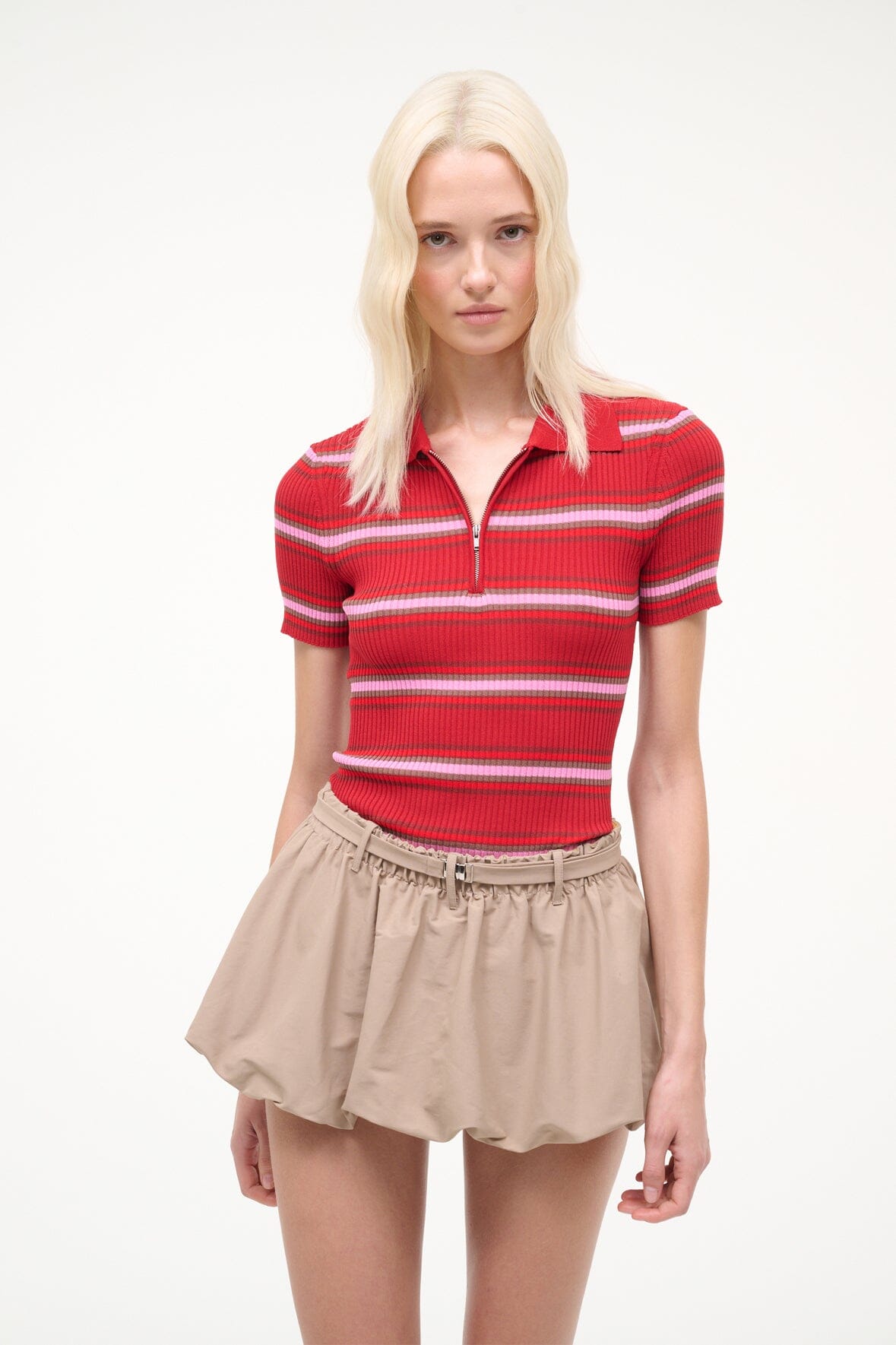 STAUD Sale Laguna Skirt Desert