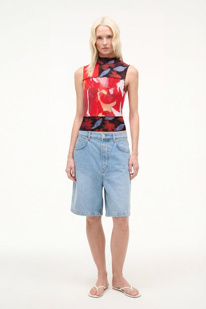 STAUD Sale Ruby Top Red Zone Multi