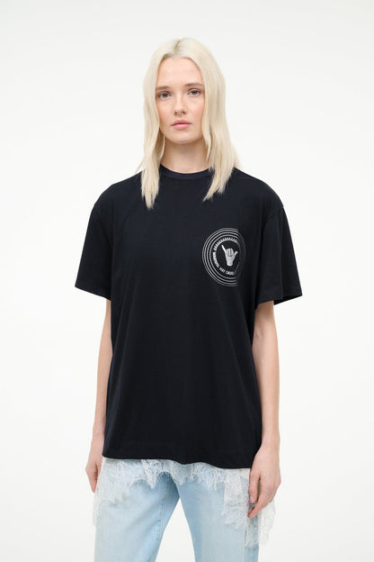 STAUD Sale Newport Oversized Tee Good Vibes