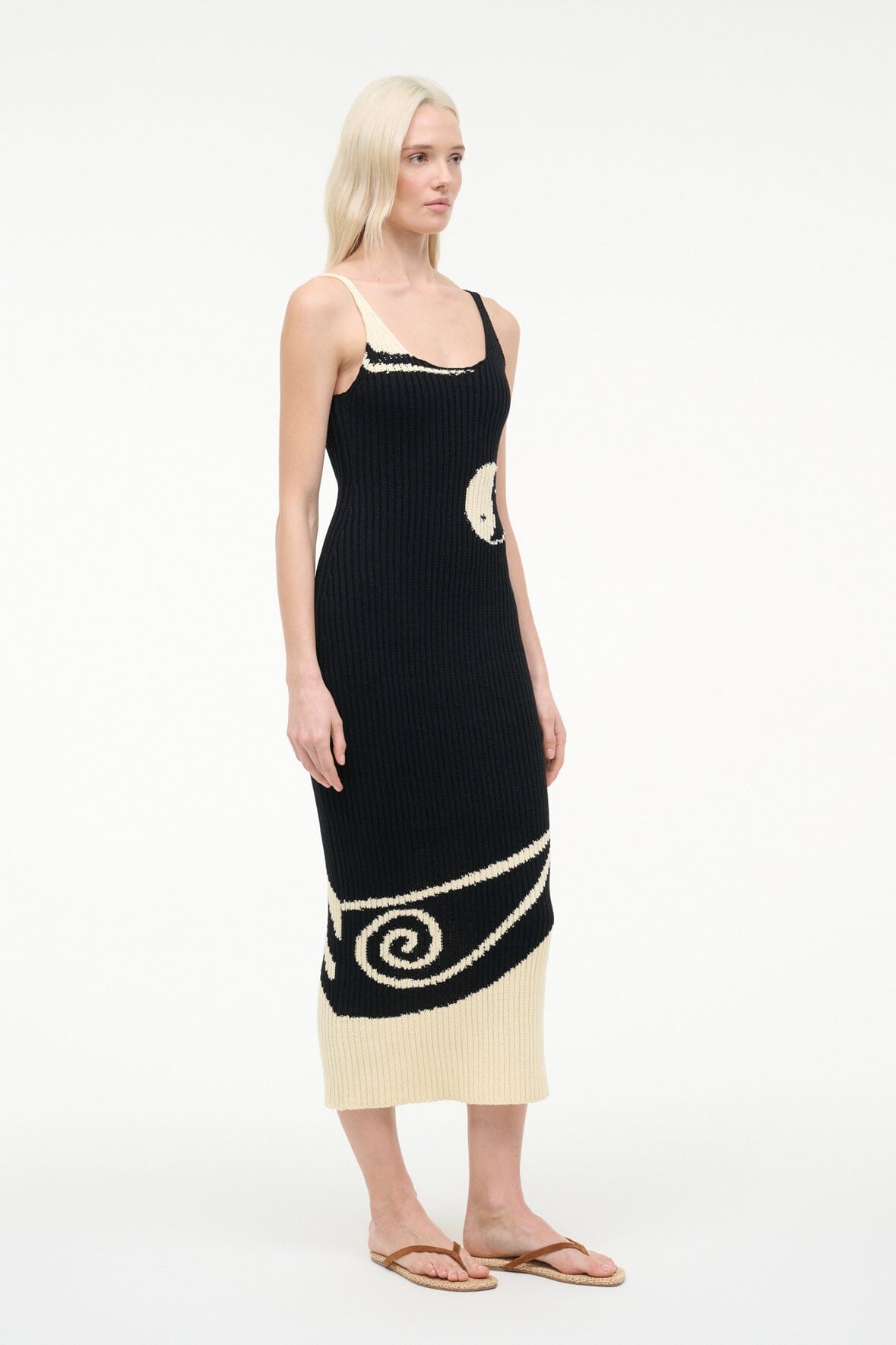 STAUD Sale|Dresses Leta Dress Black Ivory