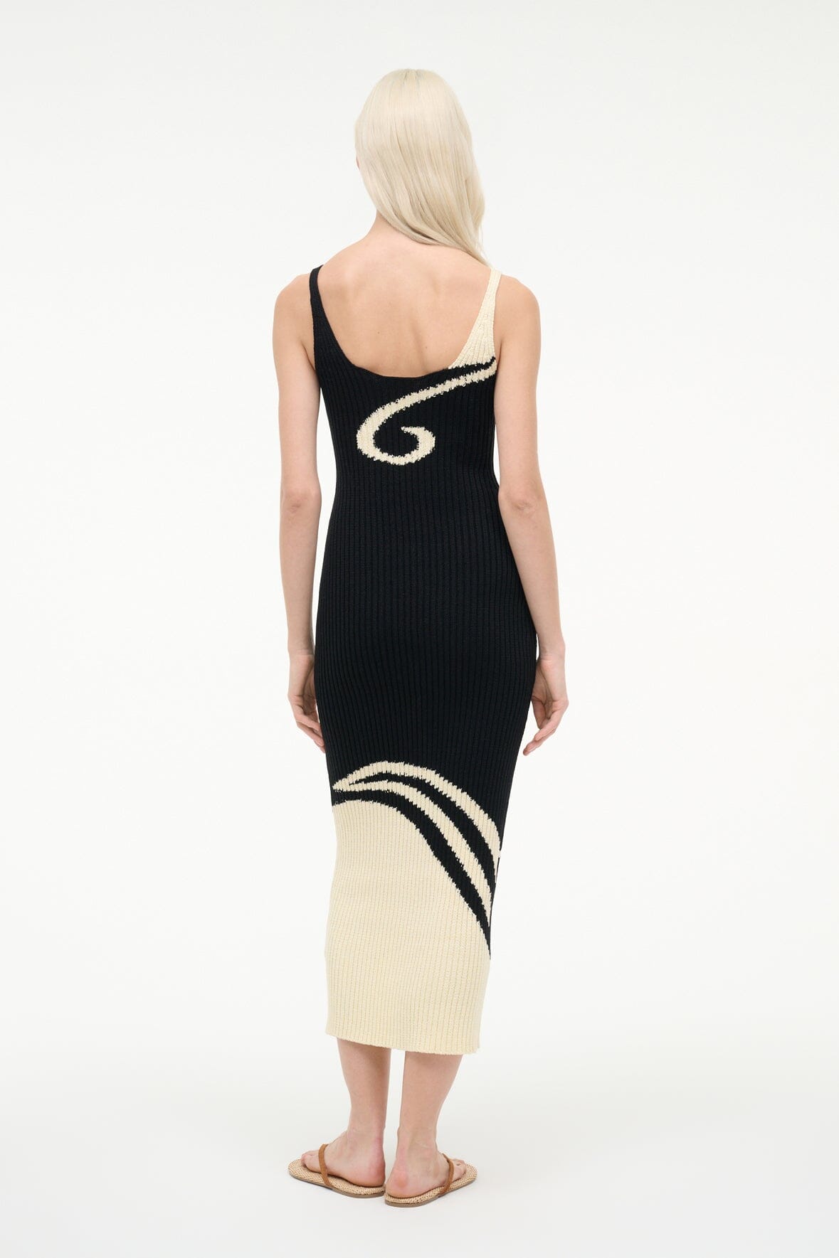 STAUD Sale|Dresses Leta Dress Black Ivory