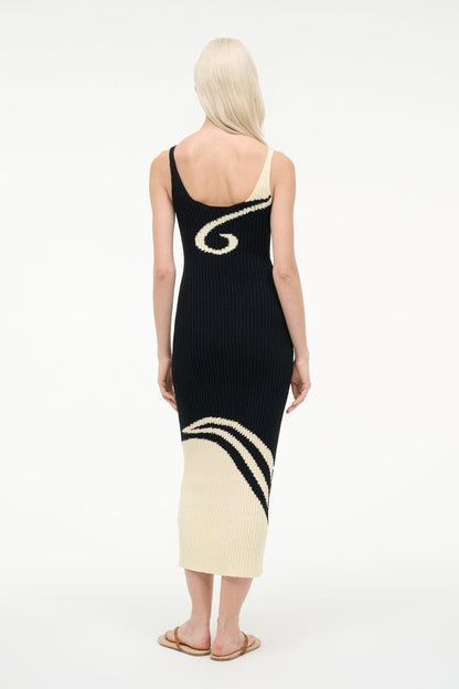 STAUD Sale|Dresses Leta Dress Black Ivory