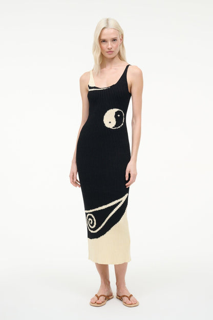 STAUD Sale|Dresses Leta Dress Black Ivory