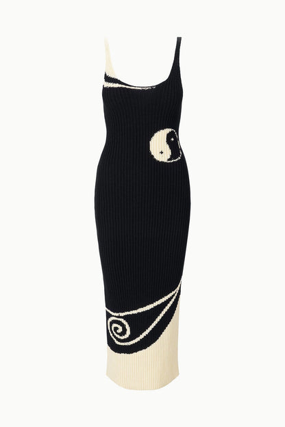 STAUD Sale|Dresses Leta Dress Black Ivory