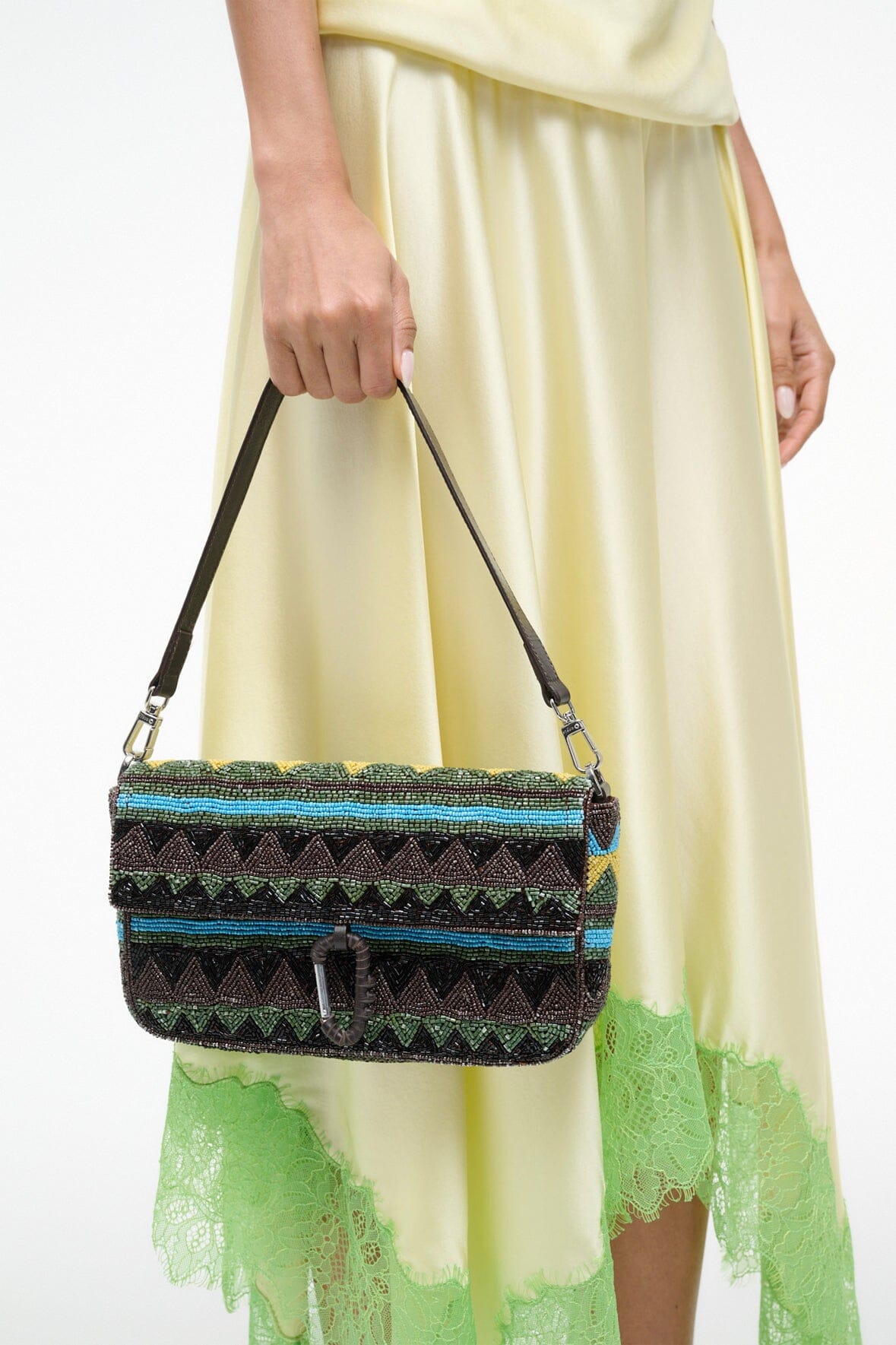 STAUD Sale Timmy Convertible Shoulder Bag Happy Sack Beading