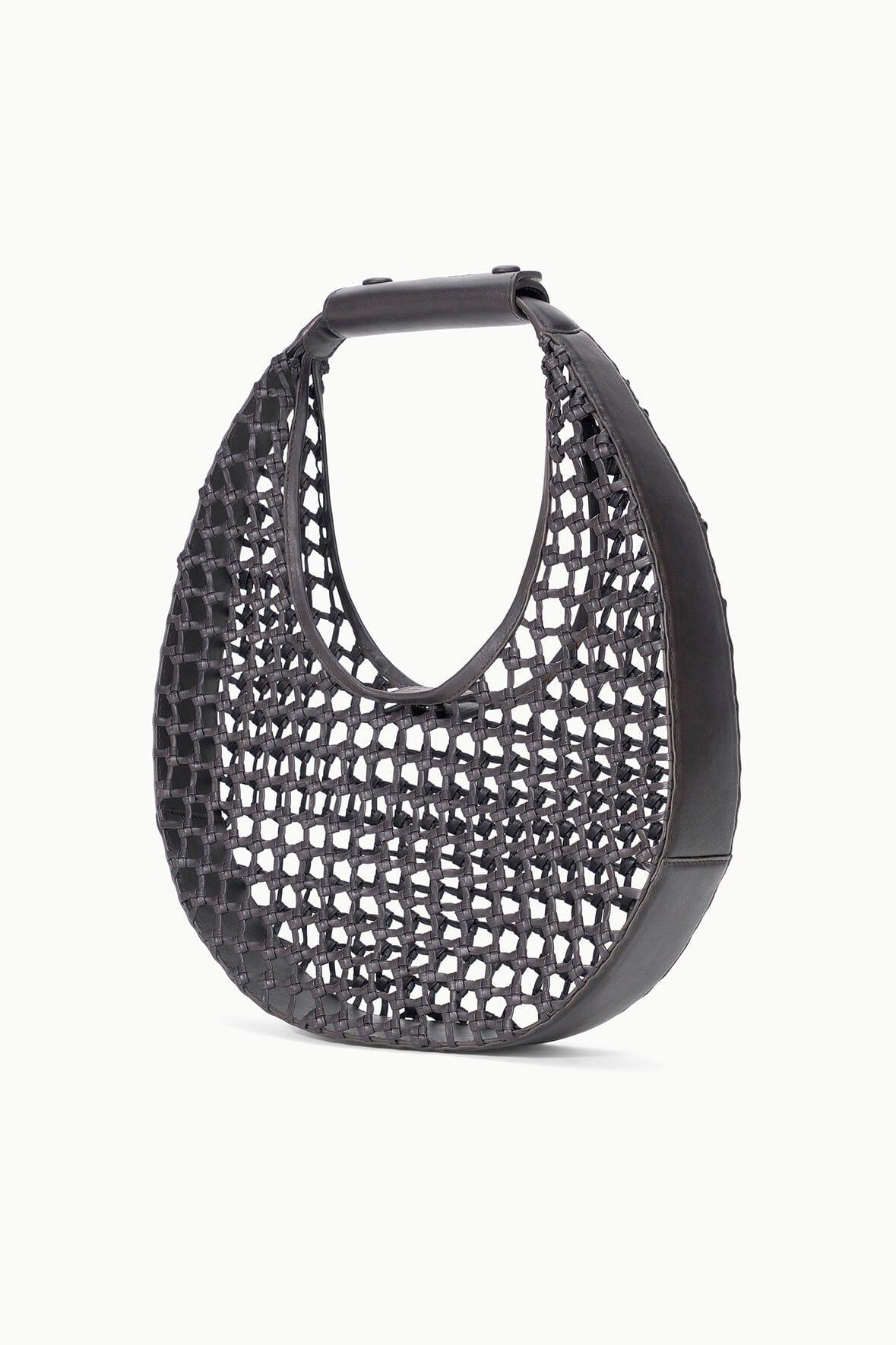 STAUD Sale Moon Hand-Knotted Tote Bag Espresso