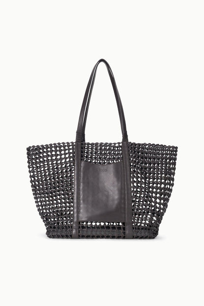 STAUD Sale Getaway Hand-Knotted Tote Bag Espresso