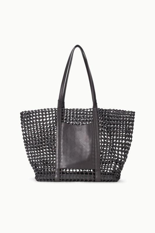 STAUD Sale Getaway Hand-Knotted Tote Bag Espresso