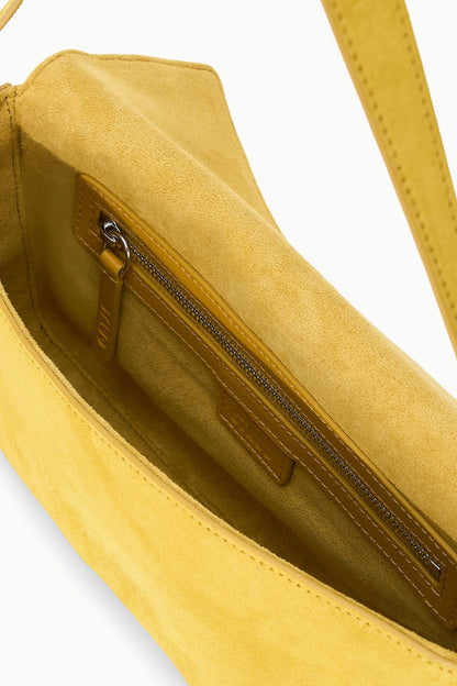 STAUD Sale Harlow Bag Goldenrod Suede