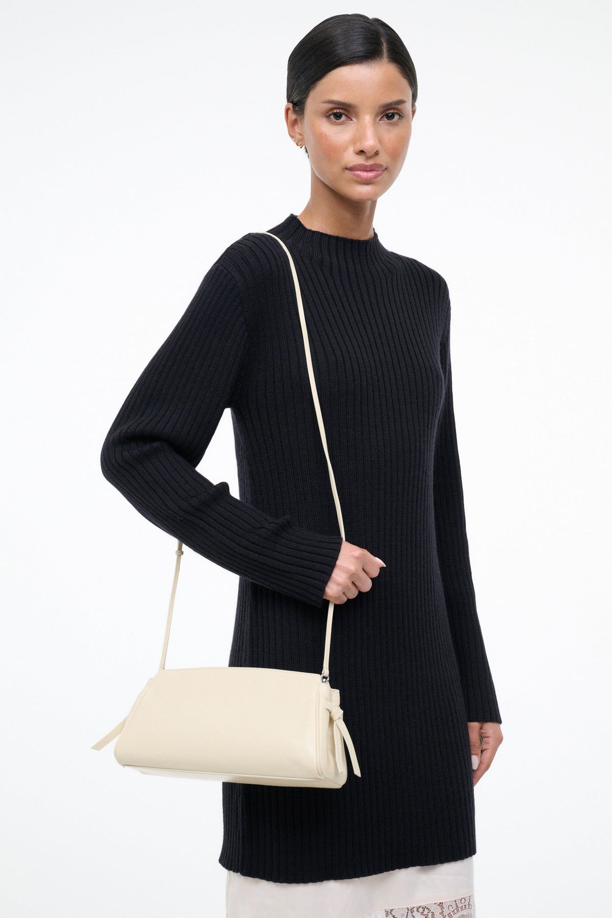 STAUD Sale Maude Convertible Clutch Cream