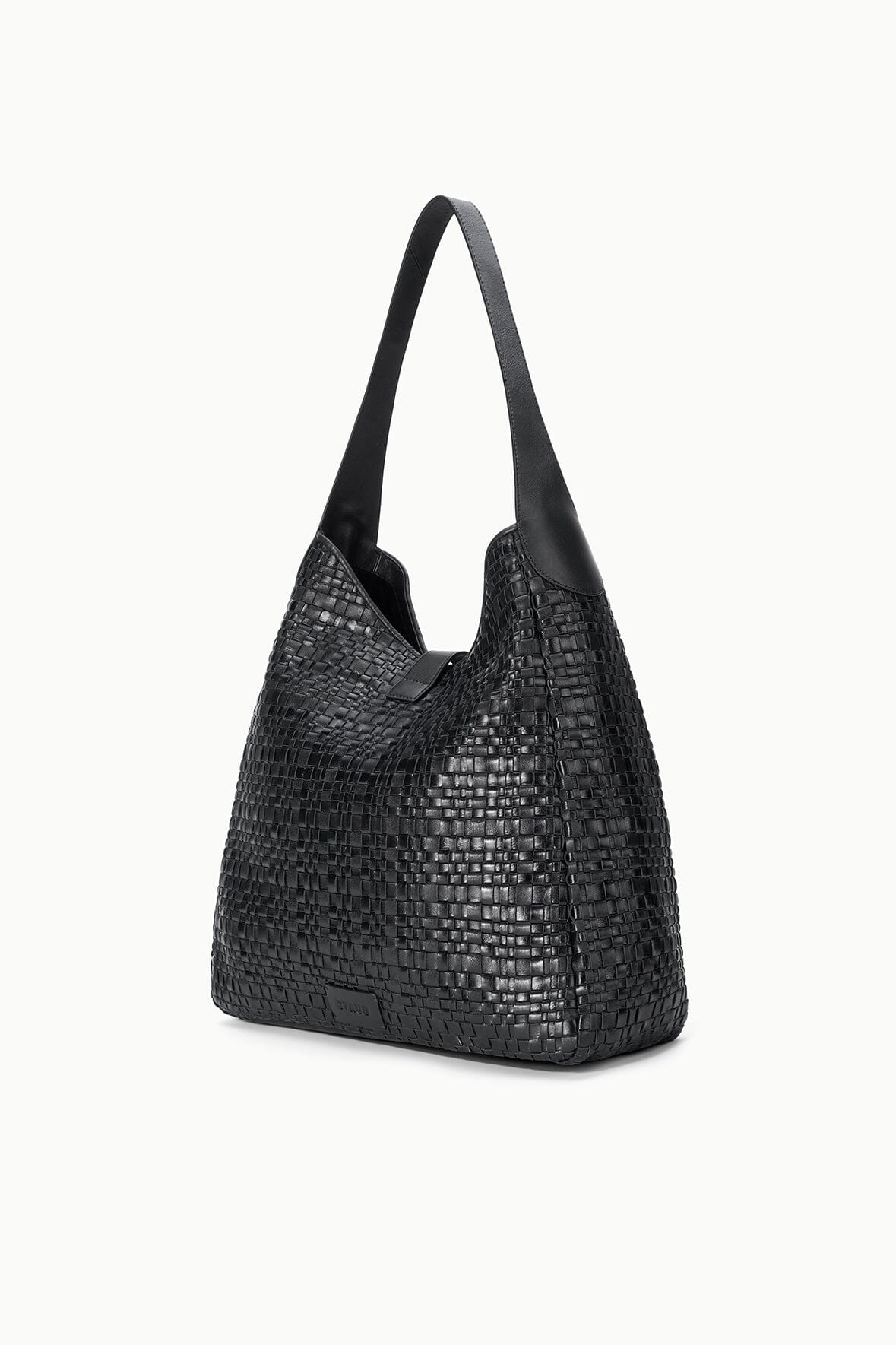 STAUD Sale Maya Hobo Bag Black Woven