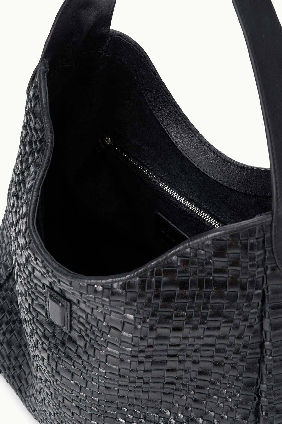 STAUD Sale Maya Hobo Bag Black Woven