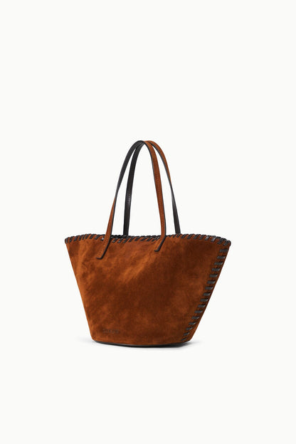 STAUD Sale Caro Bucket Bag Tabac Suede Espresso