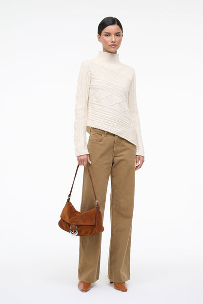 STAUD Sale Harlow Medium Bag Tabac Suede