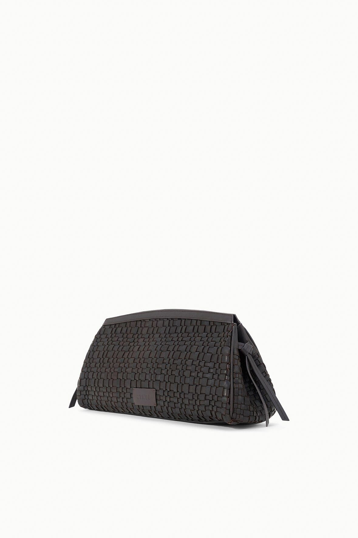 STAUD Sale Maude Soft Clutch Espresso Woven
