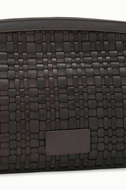 STAUD Sale Maude Soft Clutch Espresso Woven